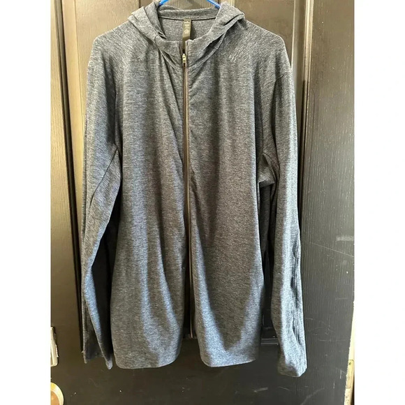 Lululemon Grey Surge Warm Full Zip Up Activewear Hoodie Size XXL - Picture 2 of 6